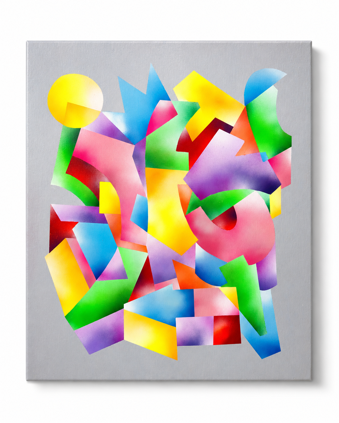 Hize abstract graffiti artwork on canvas