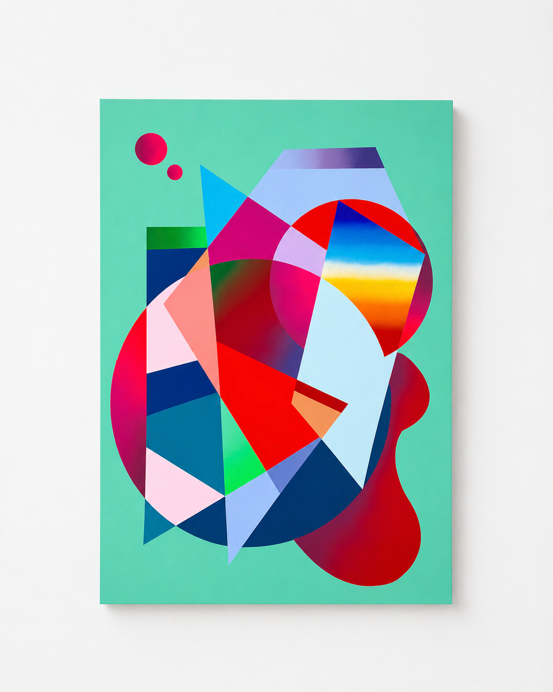 Hize abstract graffiti artwork on canvas