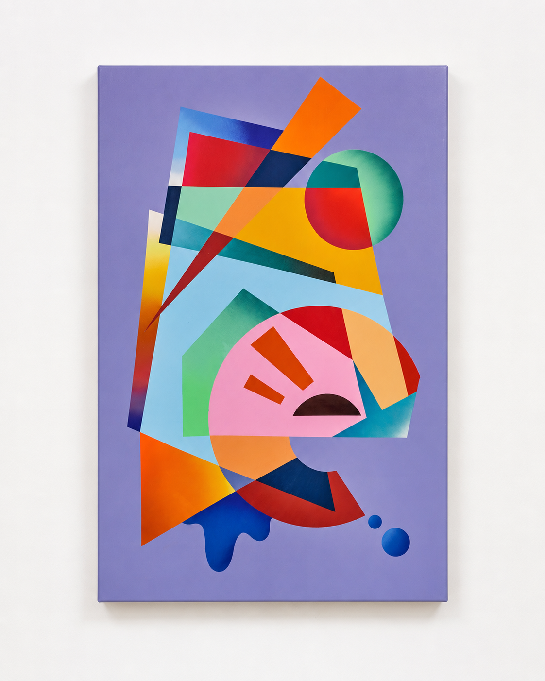 Hize abstract graffiti artwork on canvas