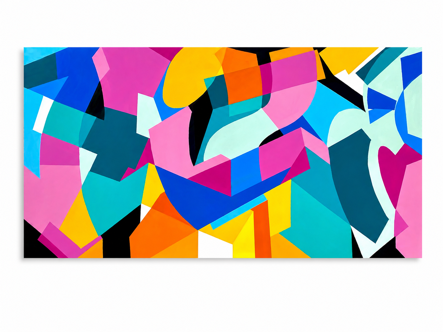 Hize abstract graffiti artwork on canvas