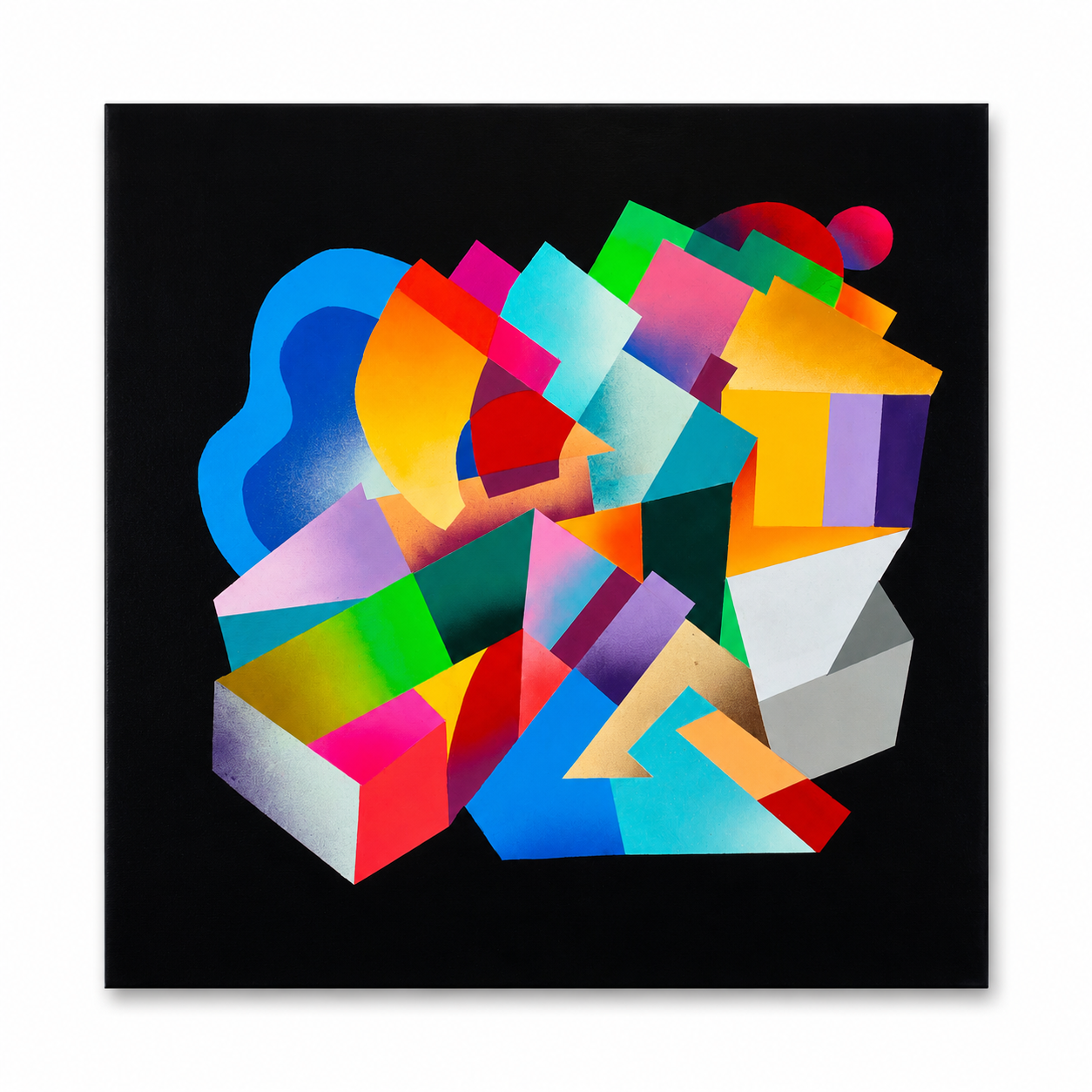 Hize abstract graffiti artwork on canvas