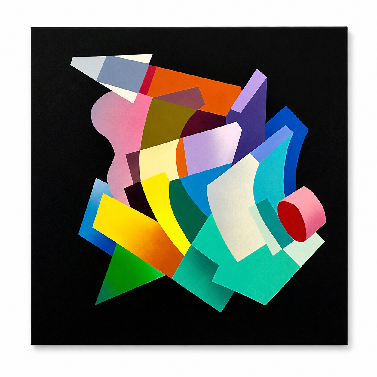 Hize abstract graffiti artwork on canvas