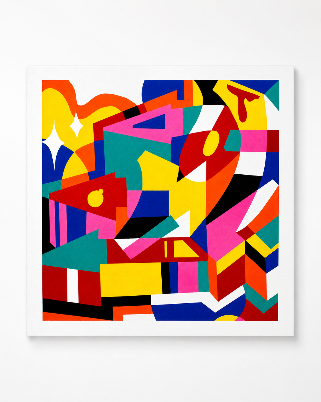 Hize abstract graffiti artwork on canvas
