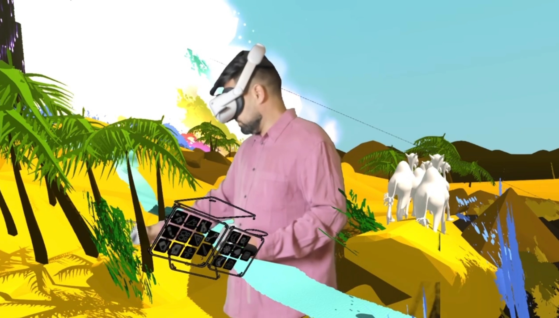 Hize VR art performance creating digital graffiti in real time